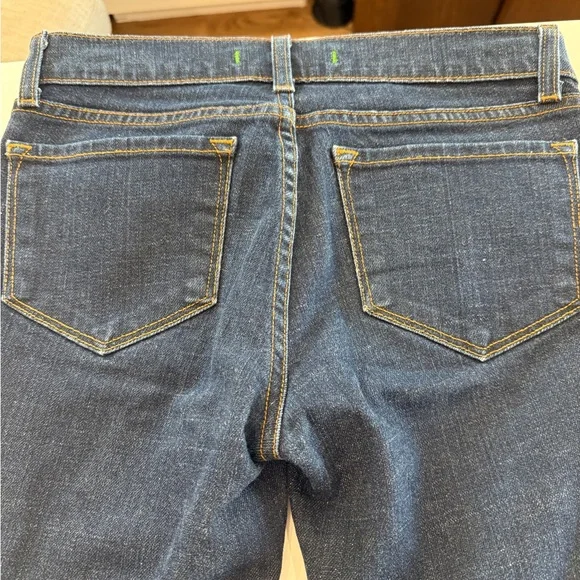 J Brand Indigo Denim Jeans with Contrast Orange Stitching - Picture 6 of 8